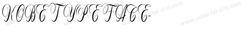 KOBE TYPEFACE字体转换